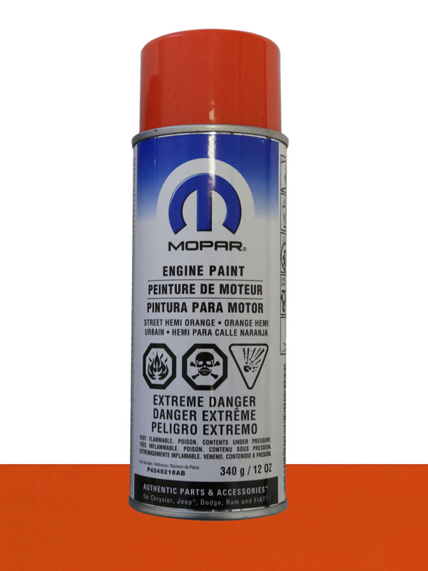 Mopar "Street Hemi Orange" Engine Enamel / Engine Paint Elko